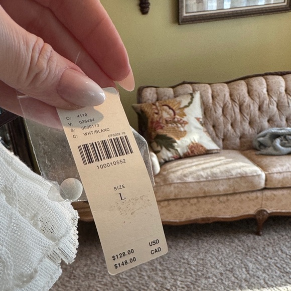 Anthropologie White Ruffled Sleeveless Top - Picture 4 of 4